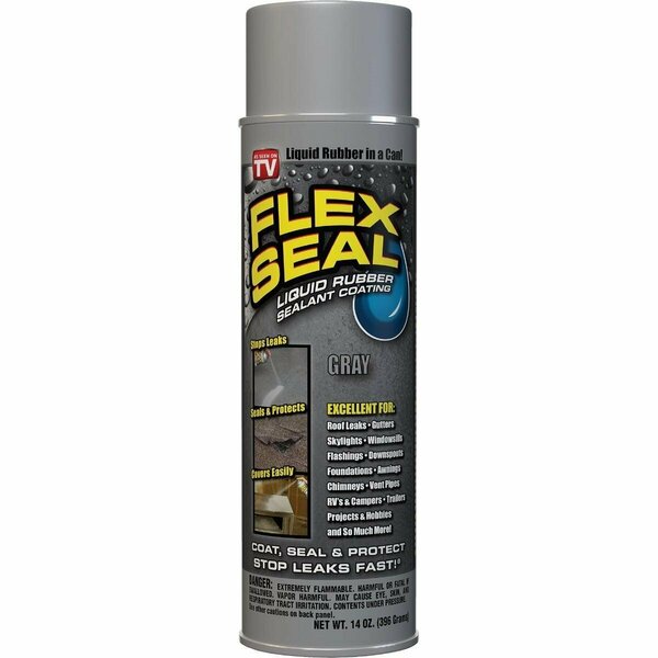 Flex Seal 14 Oz. Spray Rubber Sealant, Gray FSGRY20